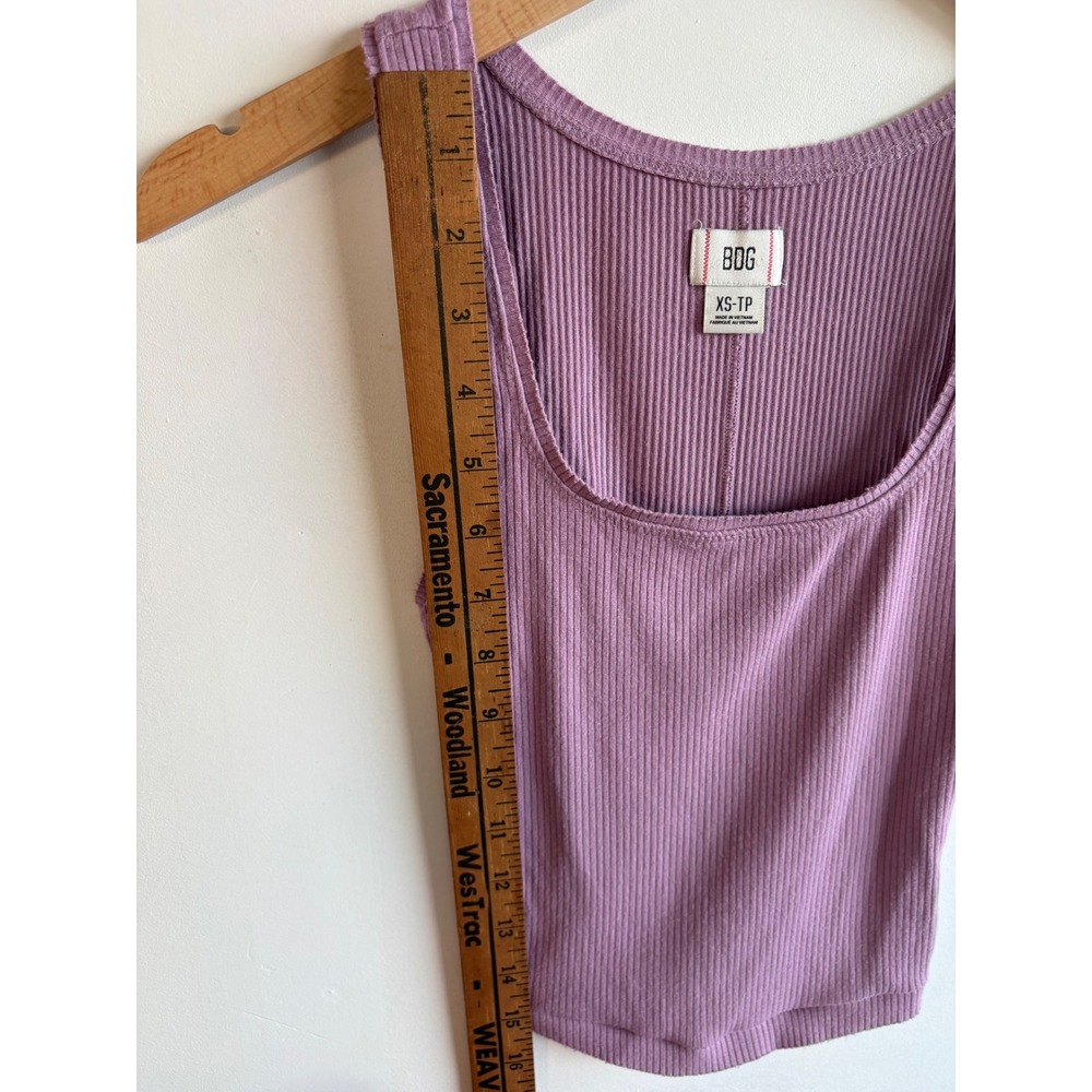 BDG Lavender Ribbed Tank Top - Picture 6 of 6